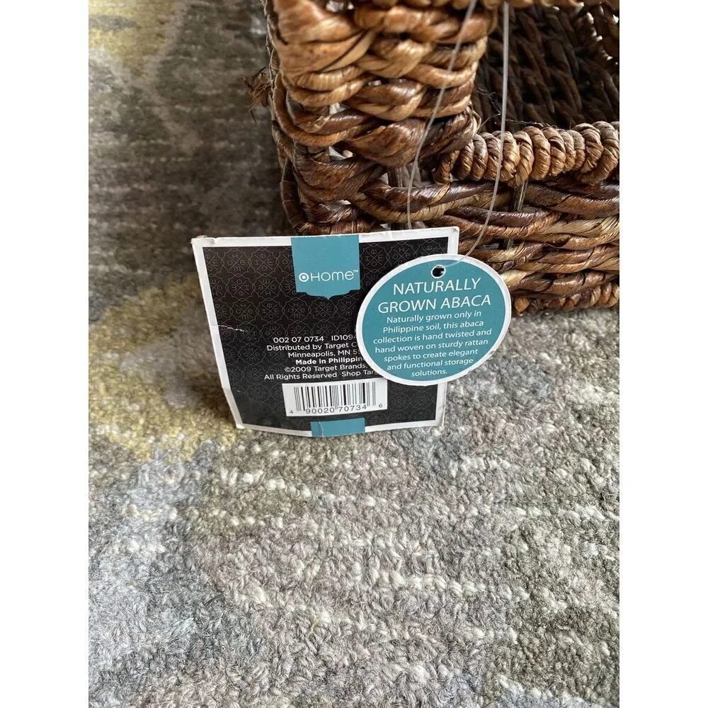 Target Abaca Dark Weaved Basket